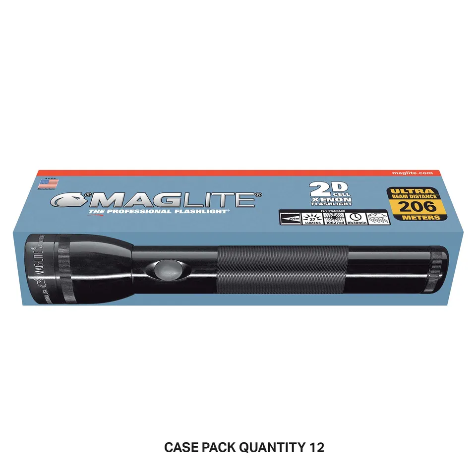 mag-lite-d-cell-classic-2-cell-d-taschenlampe-schwarz-xenon image 1