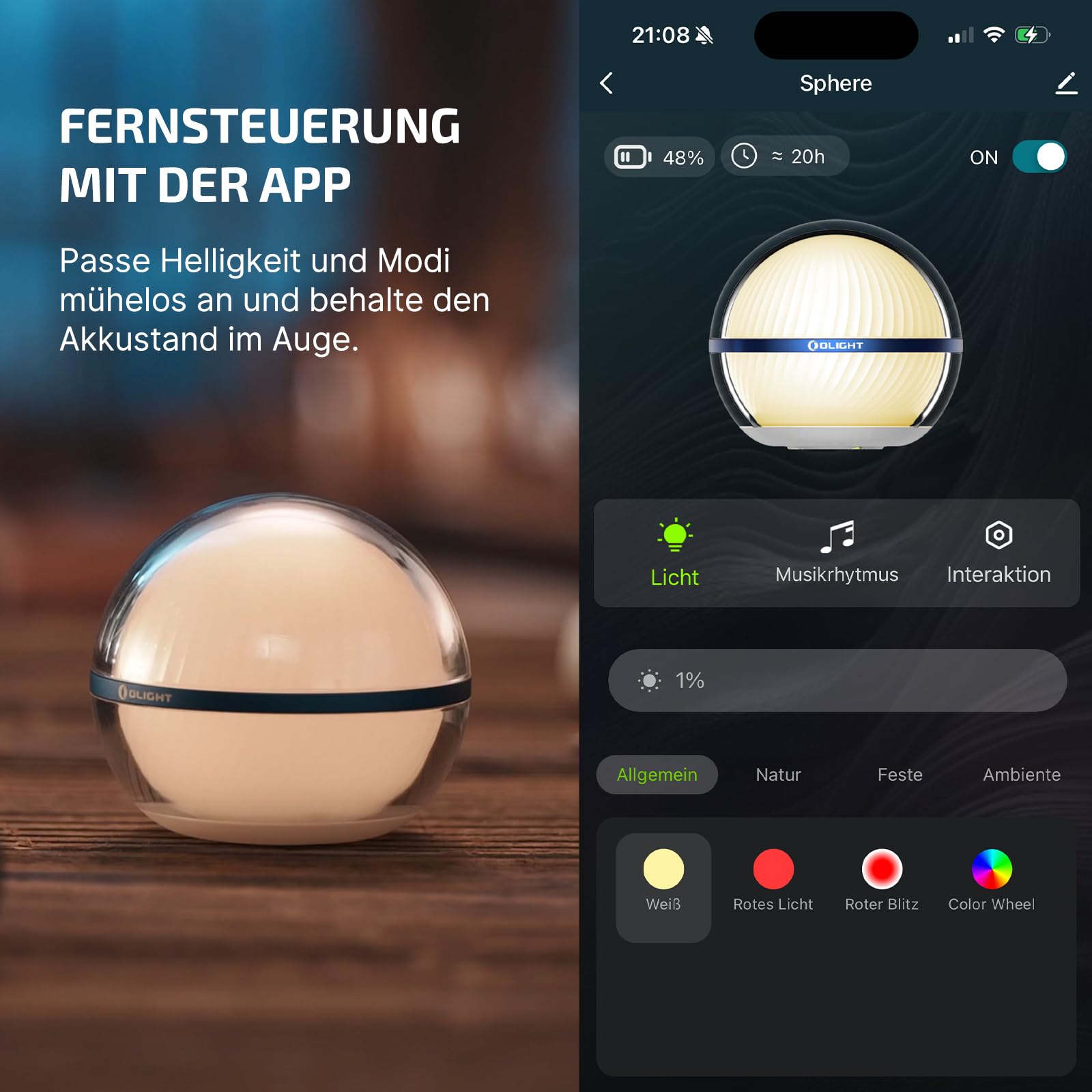 olight-sphere-nachtlicht-led-rgb-app-75-lumen image 4