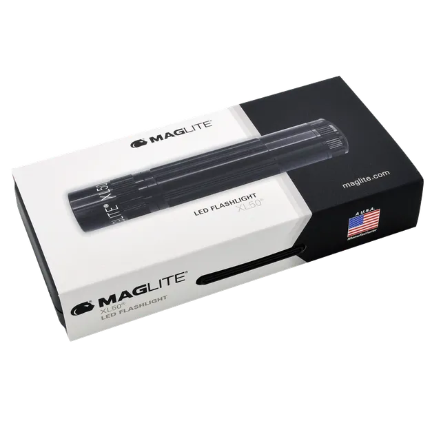 maglite-xl50-led-taschenlampe-aaa-geschenkbox-schwarz-strahl image 1