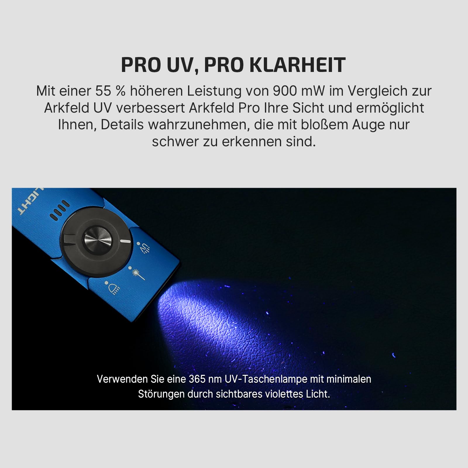 olight-arkfeld-pro-edc-taschenlampe-1300-lumen-uv-laser image 4