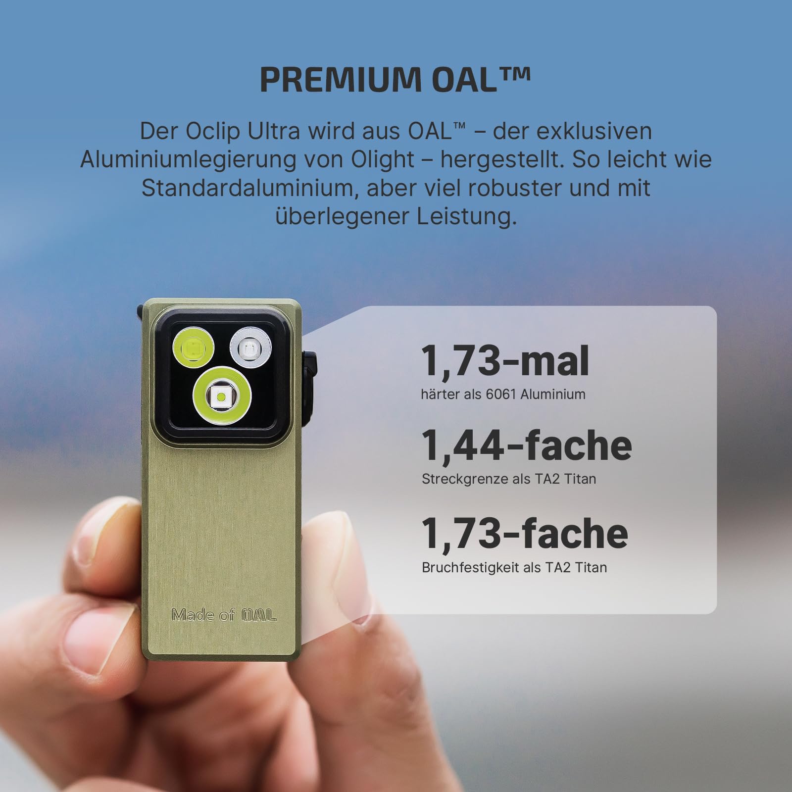 olight-oclip-ultra-cliplampe-530-lumen-olive-green-uv image 6