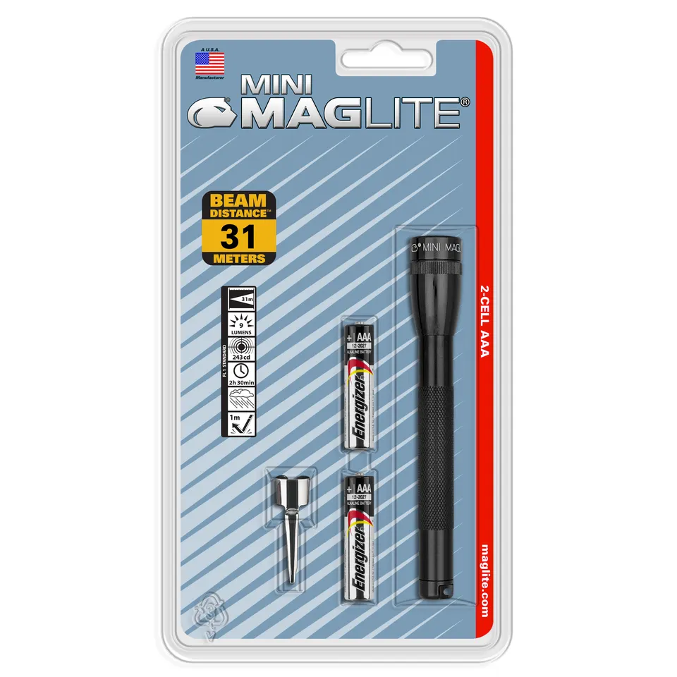 mini-maglite-2aaa-taschenlampe-schwarz-mit-clip image 1