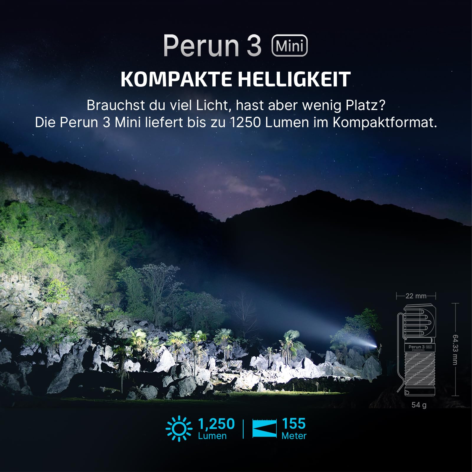 olight-perun-3-mini-stirnlampe-1250-lumen-schwarz-kit image 2