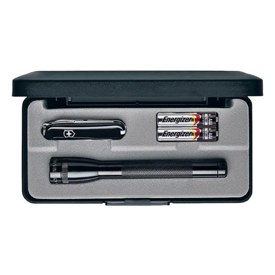 maglite-mini-maglite-2aaa-taschenlampe-messer-set-schwarz image 1
