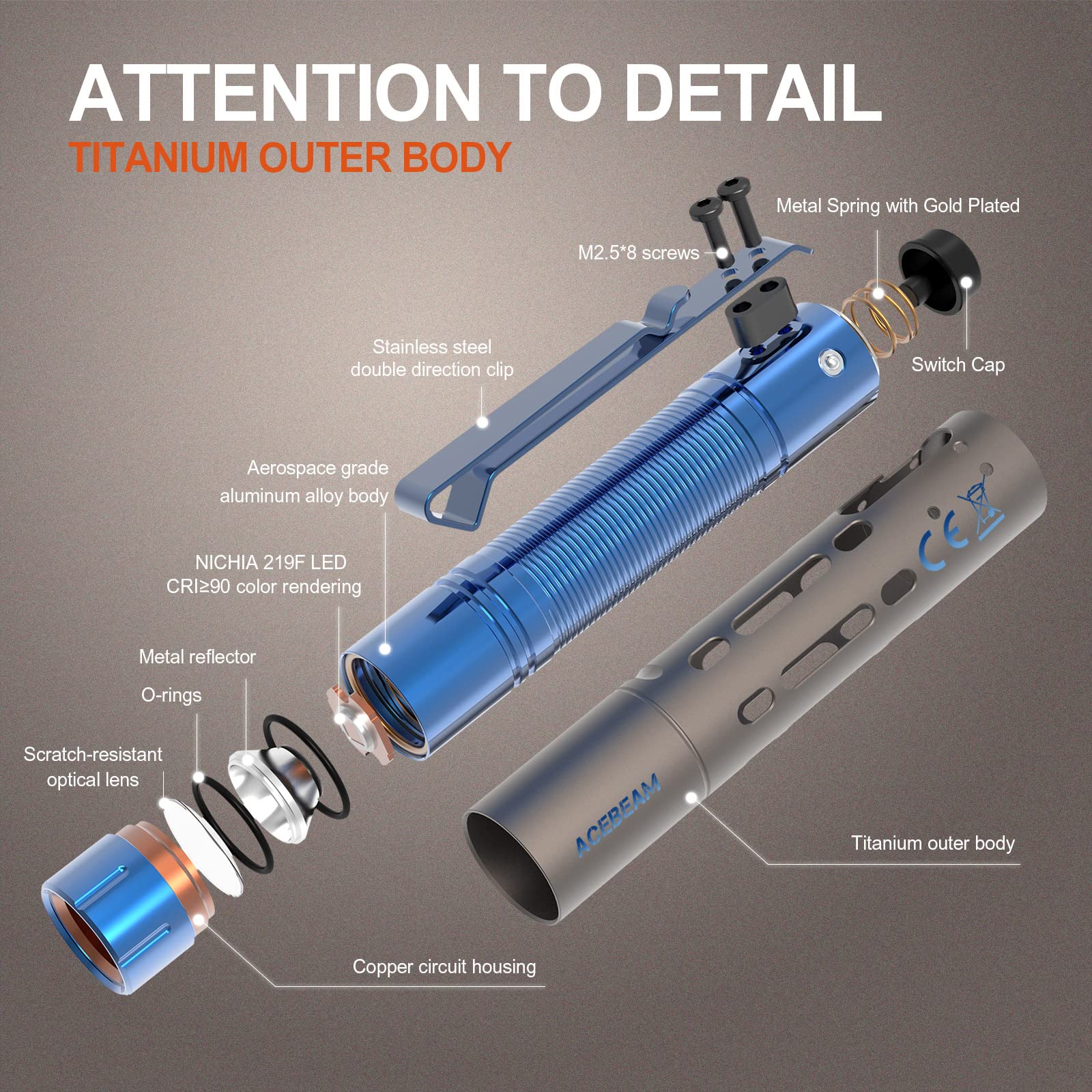 acebeam-rider-rx-edc-taschenlampe-650-lumen-titan image 2