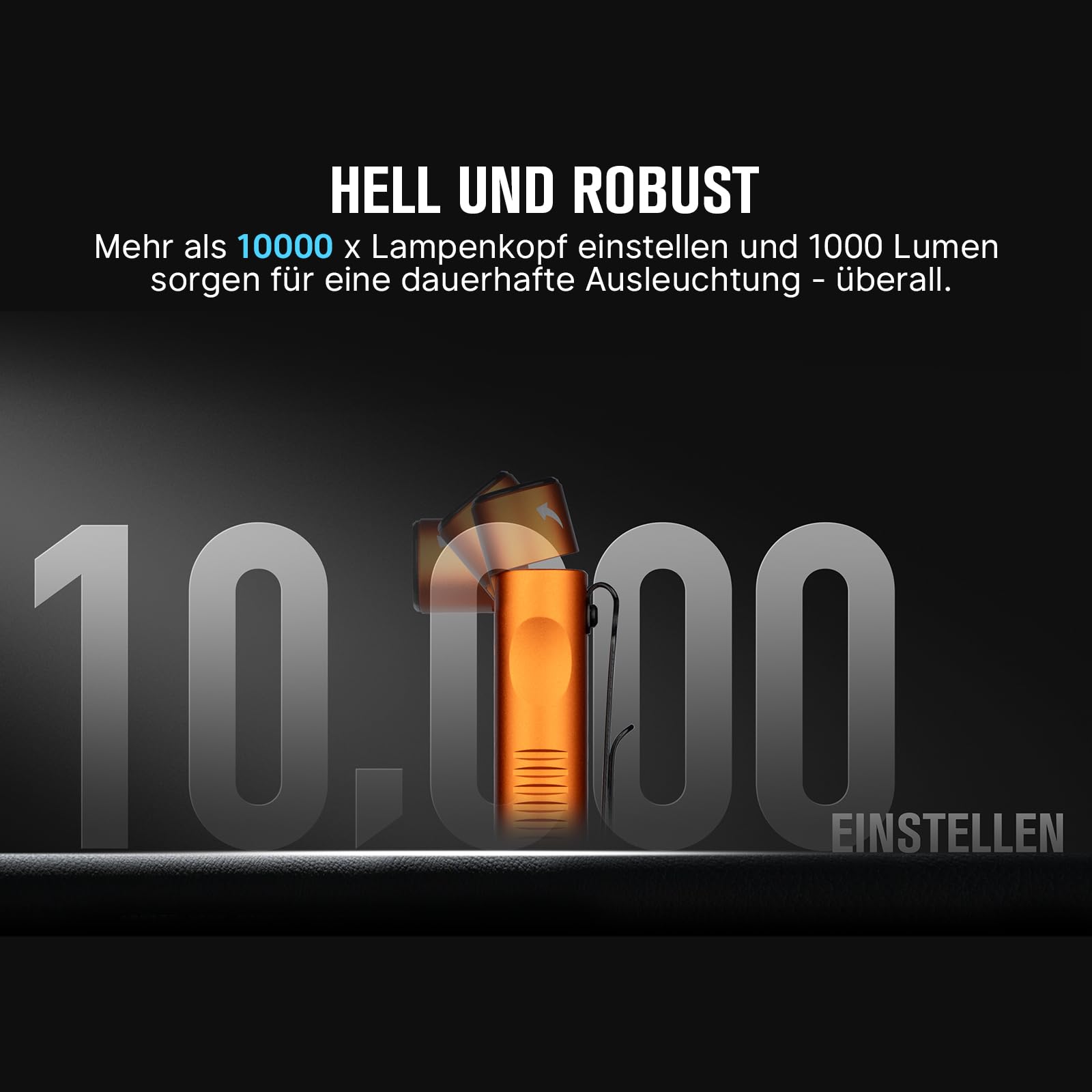 olight-arkfeld-arkflex-taschenlampe-1000-lm-gelenkkopf image 4