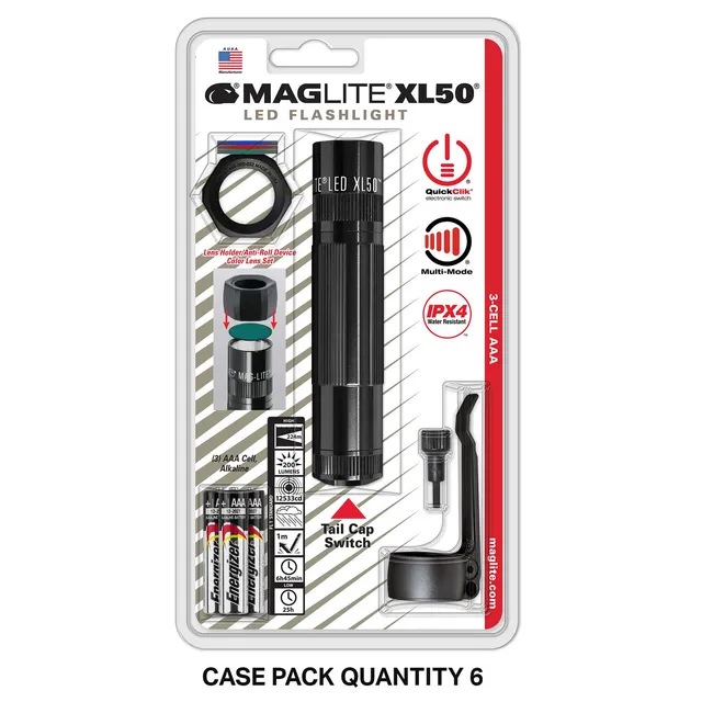 maglite-xl50-led-taschenlampe-tactical-pack-blister-aaa-set image 1