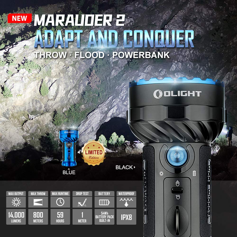 olight-marauder-x7r-2-taschenlampe-14000-lumen-800m image 2
