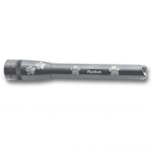 mag-lite-mini-maglite-pro-led-taschenlampe-grau-pfotengravur image 1