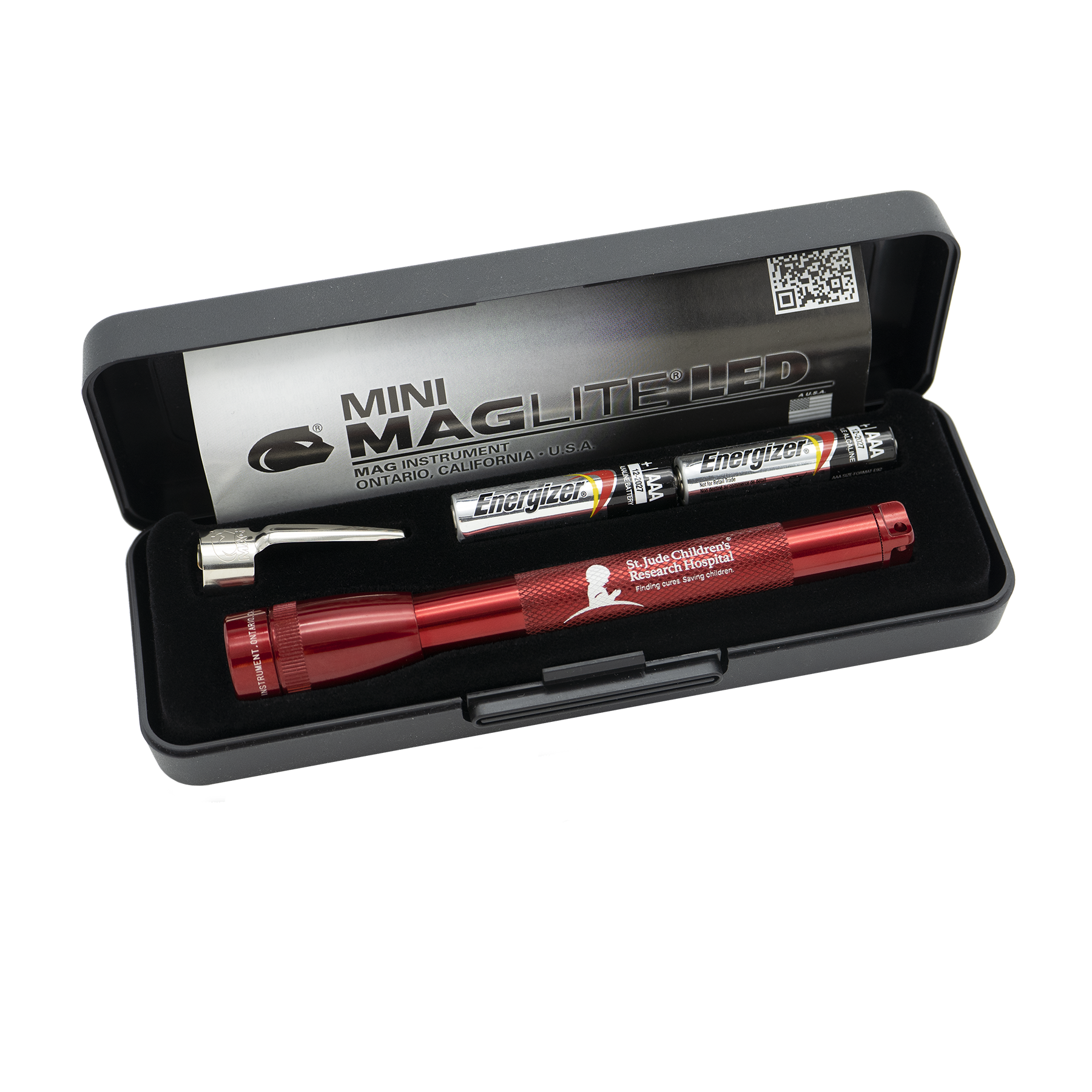 mag-lite-mini-maglite-led-2aaa-taschenlampe-rot-st-jude image 2