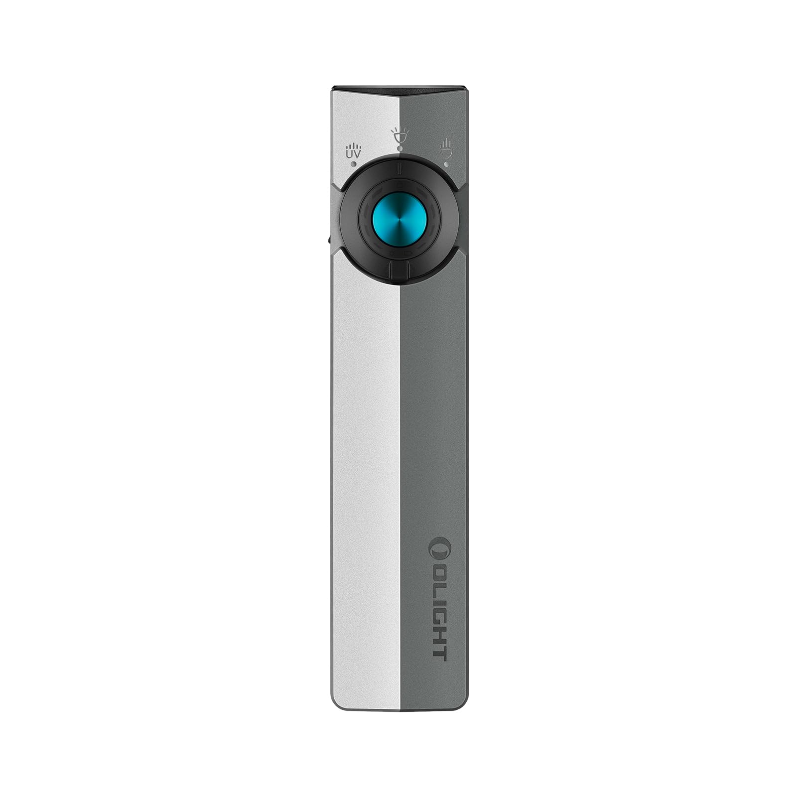 olight-arkpro-edc-taschenlampe-silber-grau-1500-lumen-uv image 1