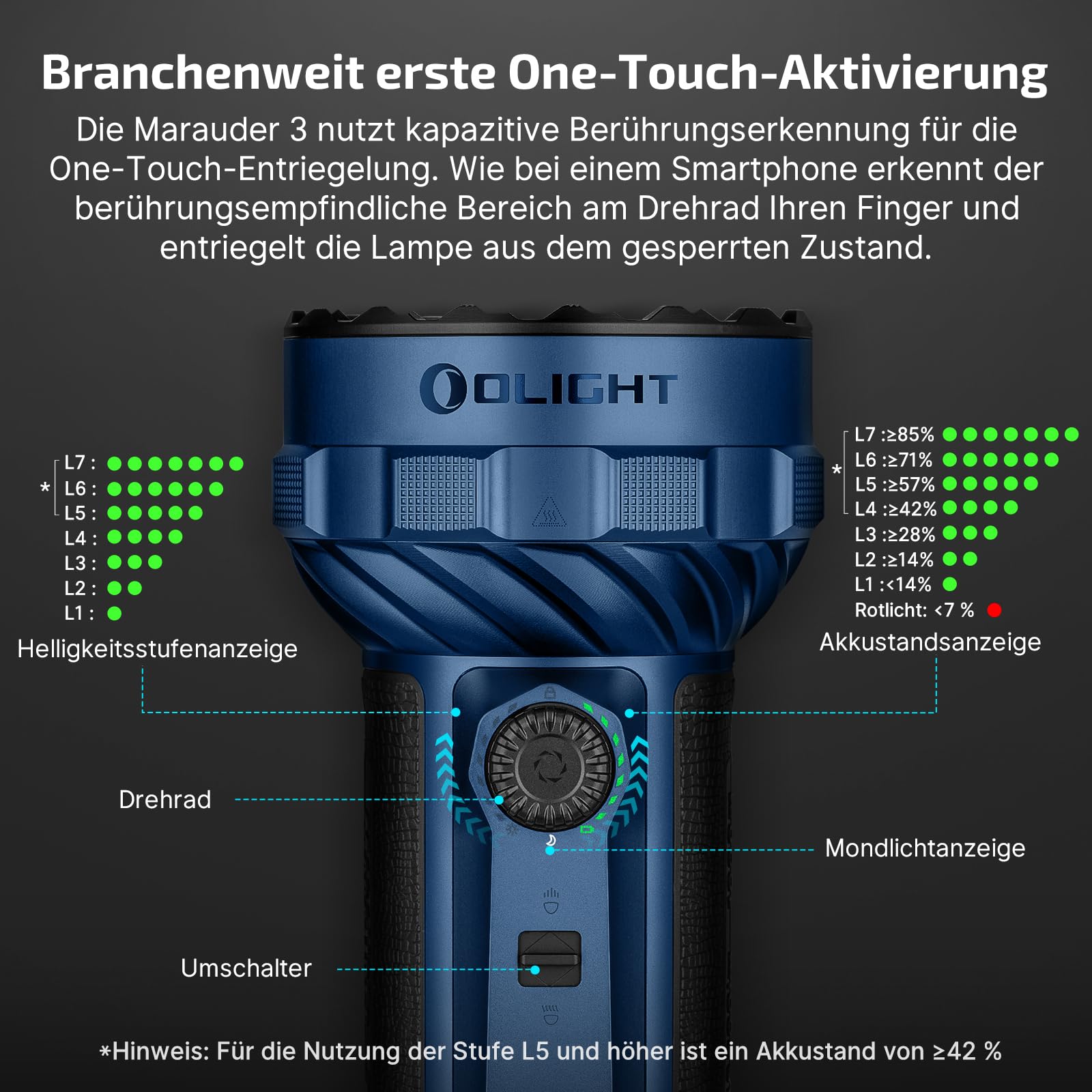 olight-marauder-3-taschenlampe-dunkelblau-25000-lumen-1000m image 6