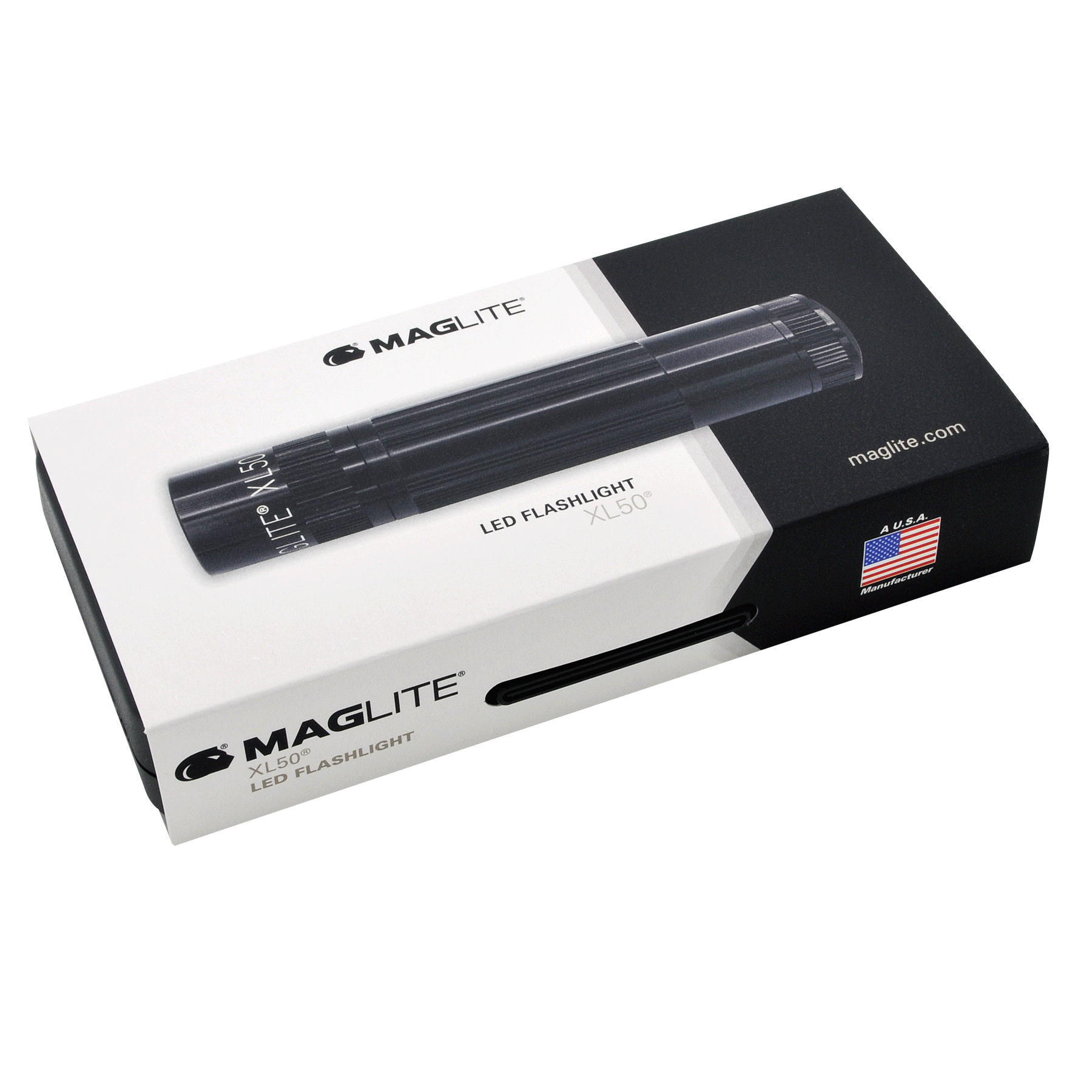maglite-xl50-led-taschenlampe-aaa-geschenkbox-schwarz-strahl image 1