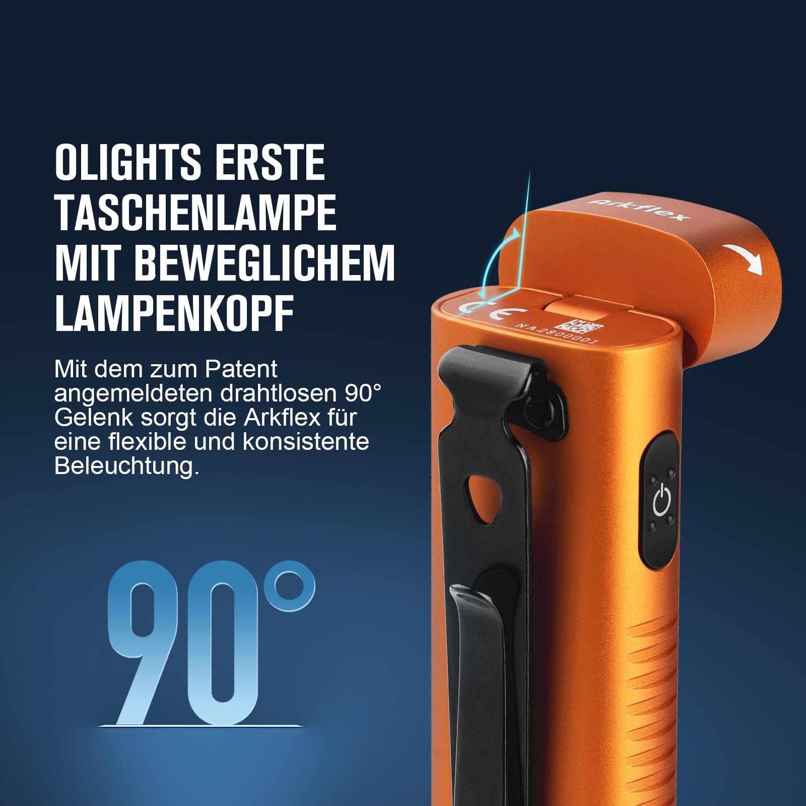 olight-arkfeld-arkflex-taschenlampe-1000-lm-gelenkkopf image 3