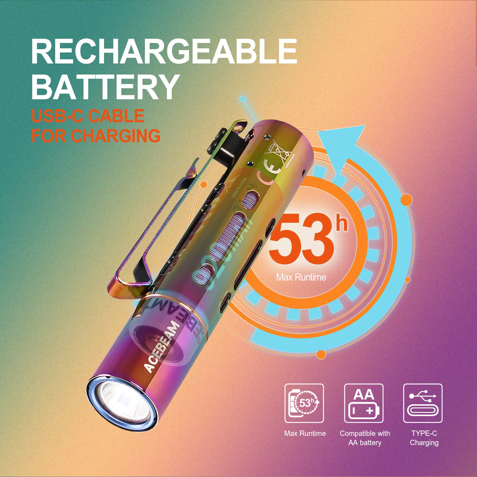 acebeam-rider-rx-edc-taschenlampe-650-lumen-rainbow image 4
