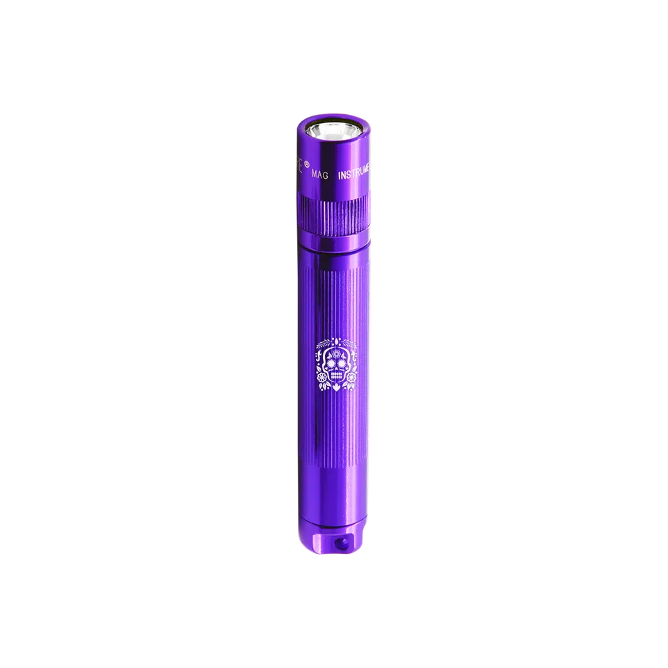 maglite-solitaire-taschenlampe-1xaaa-lila-sugar-skull image 1