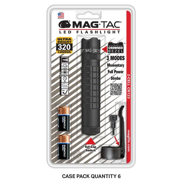 mag-lite-mag-tac-cr123-led-taschenlampe-mattschwarz-320-lm image 1