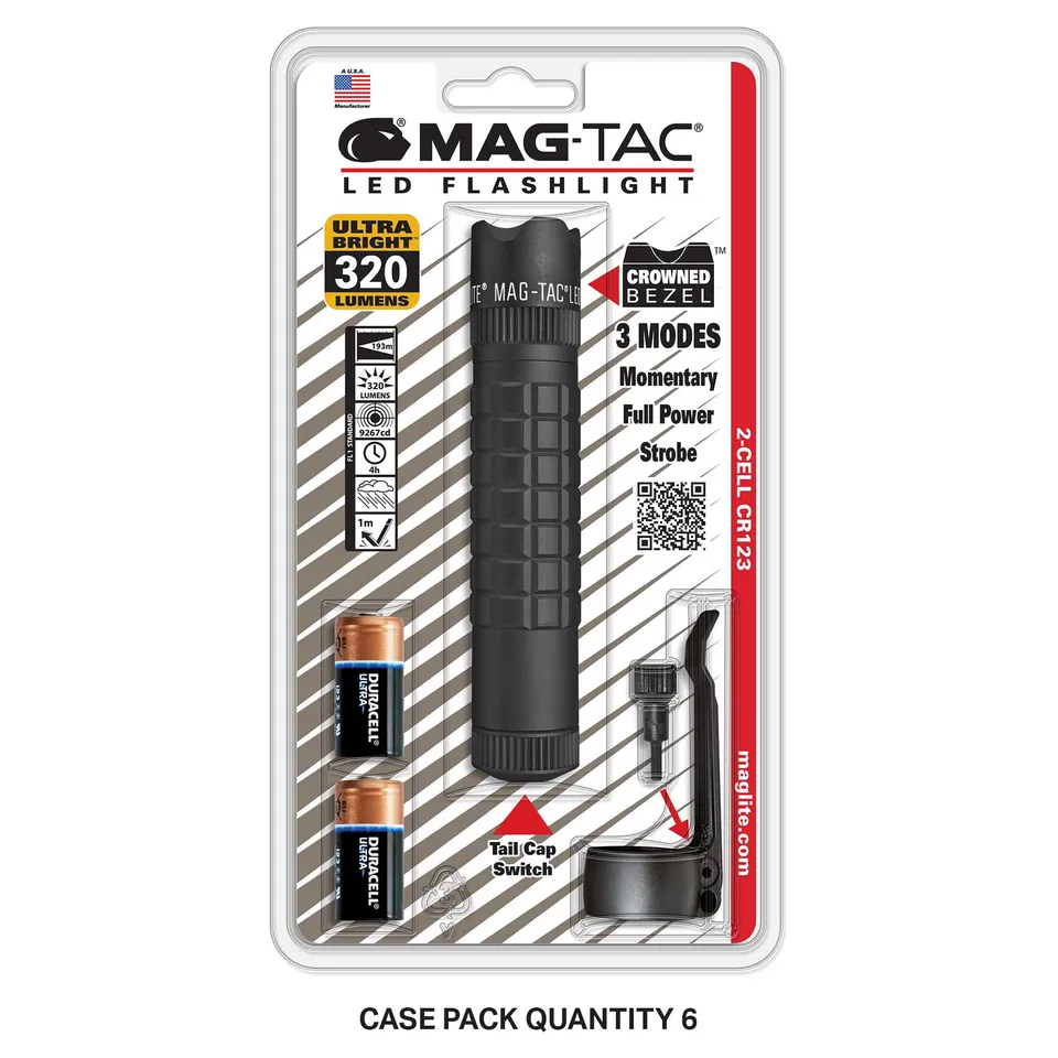 mag-lite-mag-tac-cr123-led-taschenlampe-mattschwarz-320-lm image 1