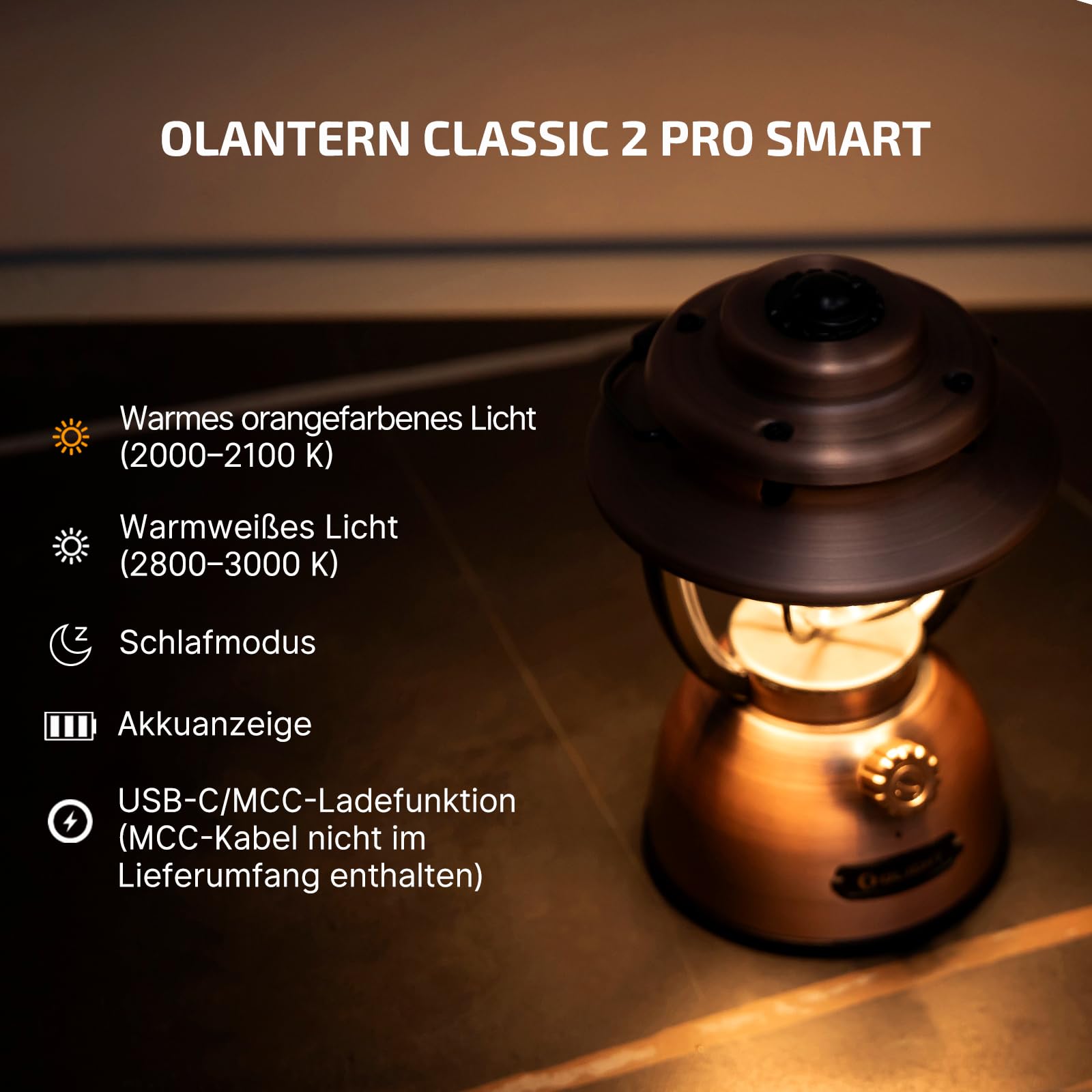 olight-olantern-classic-2-pro-campinglampe-300-lumen-app image 2