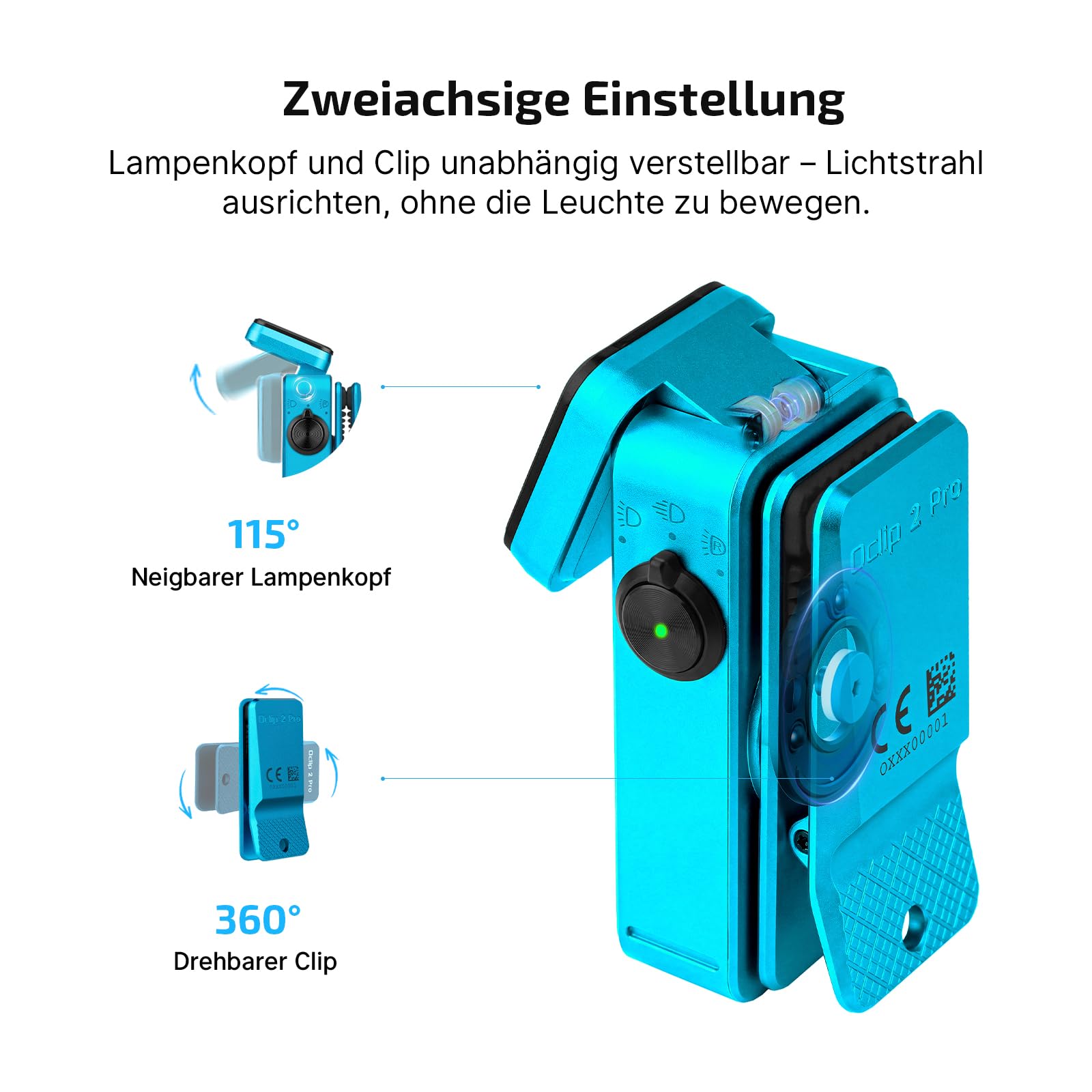 olight-oclip-2-pro-clip-taschenlampe-blau-530-lumen image 2