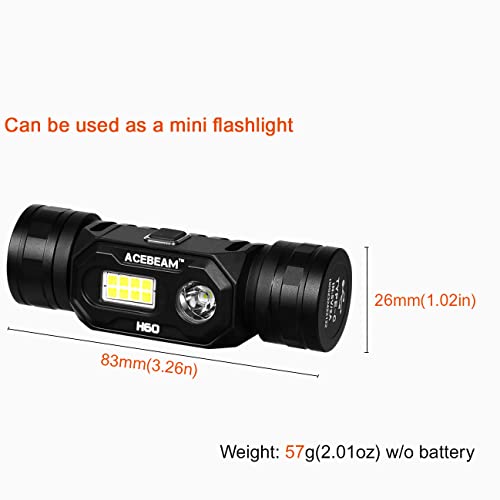 acebeam-h60-stirnlampe-cri97-800-lumen-usb-c image 6
