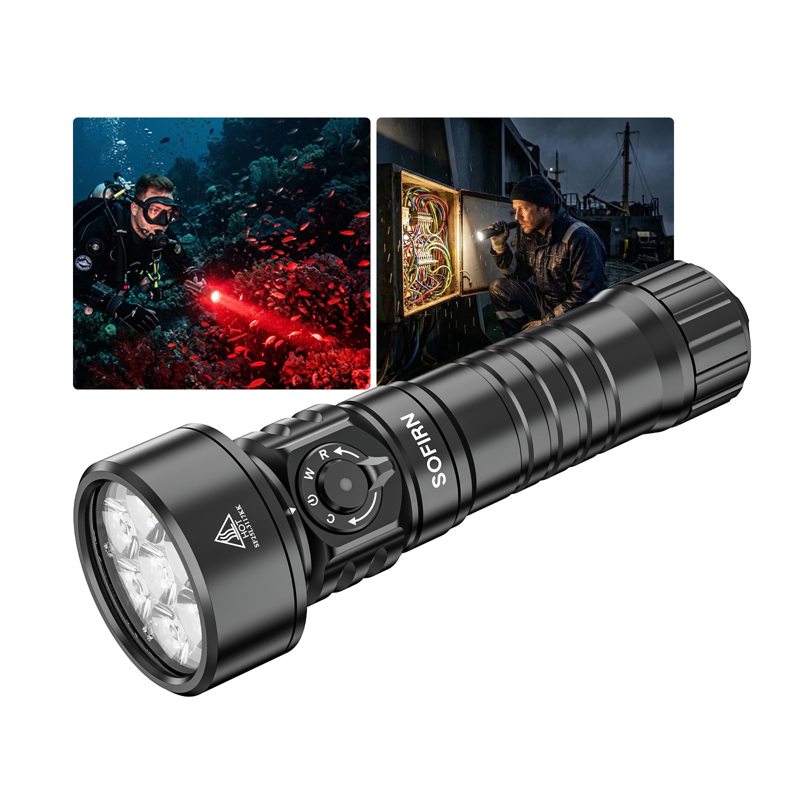 sofirn-sd11-tauchlampe-5000-lumen-rotlicht-usb-c image 1