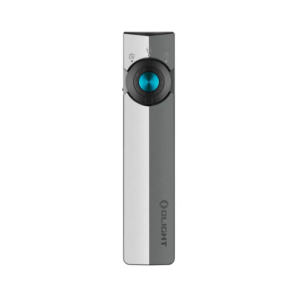 olight-arkpro-edc-taschenlampe-silber-grau-1500-lumen-uv image 1