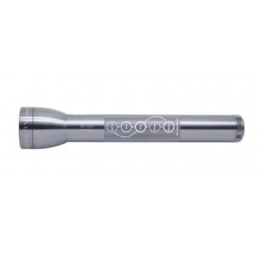 mag-lite-ml300l-3-cell-d-taschenlampe-grau-mit-gravur image 1