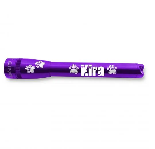 mag-lite-mini-maglite-pro-led-taschenlampe-lila-gravur-pfote-2 image 1