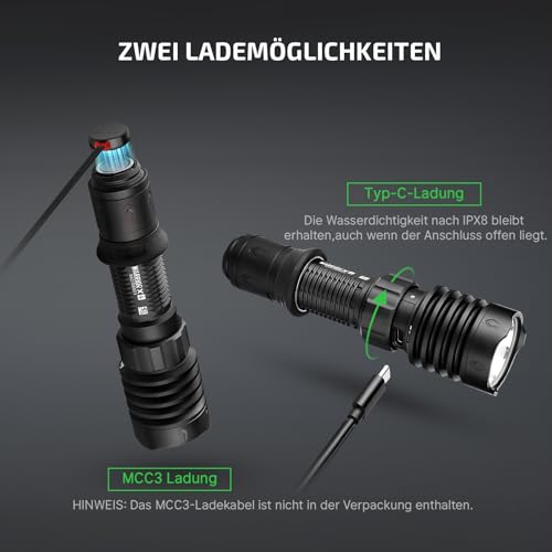 olight-warrior-x-4-taktische-taschenlampe-2600-lumen-630m image 8