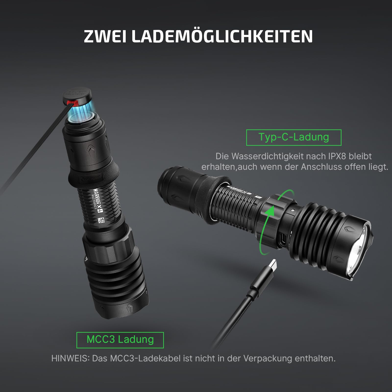 olight-warrior-x-4-taktische-taschenlampe-2600-lumen-630m image 2