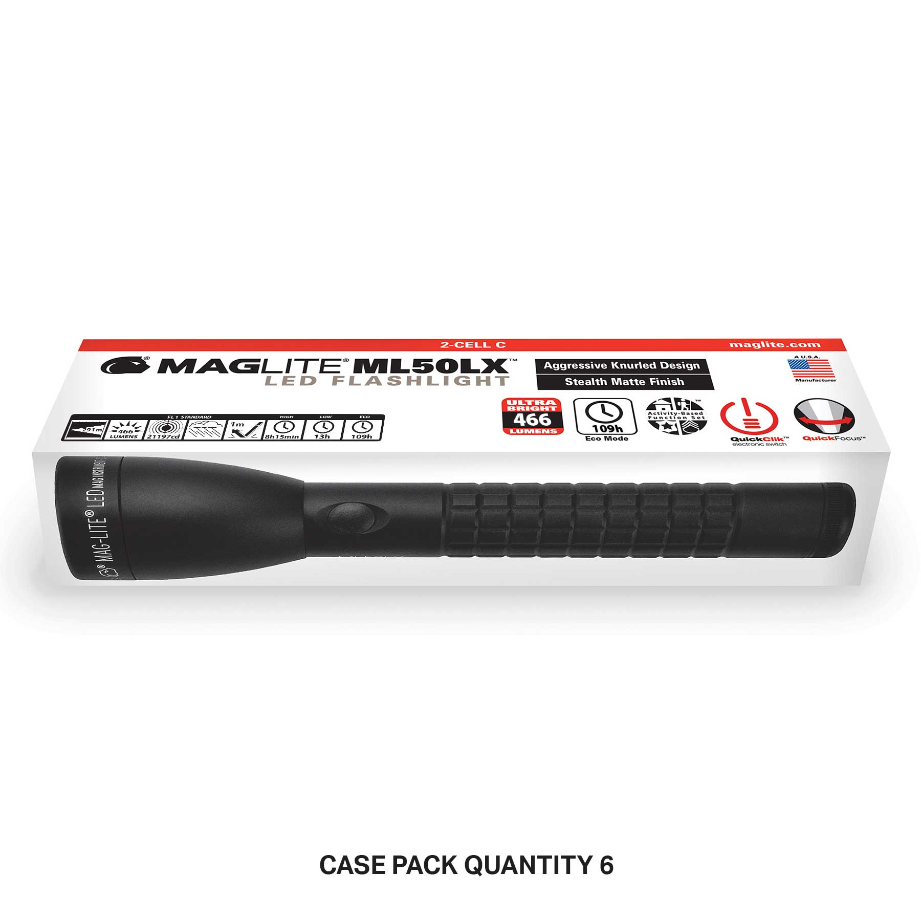 mag-lite-ml50lx-led-2-cell-c-taschenlampe-schwarz-matt-eco image 1