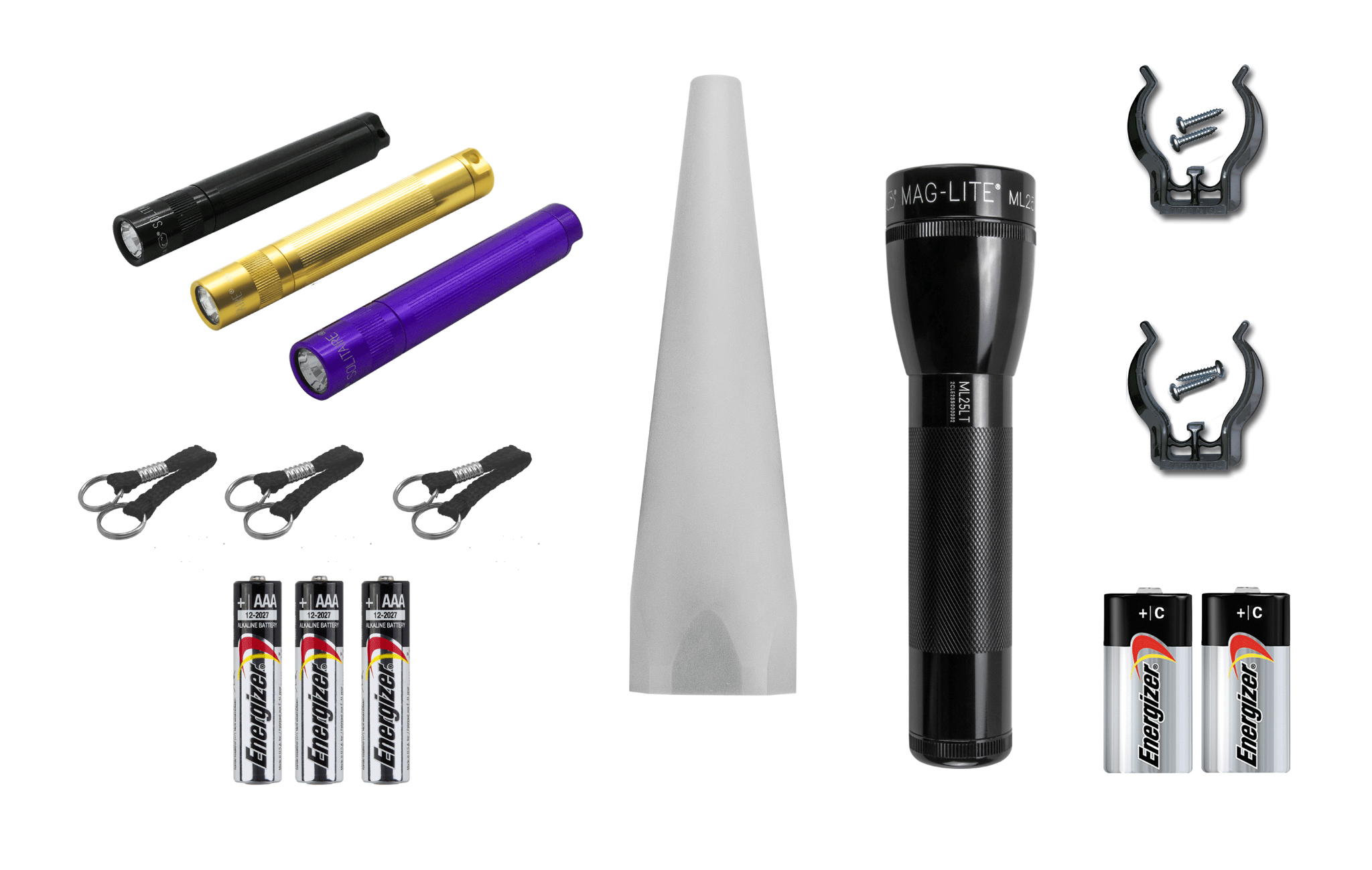 mag-lite-halloween-taschenlampen-set-4er-solitaire-ml25lt image 1