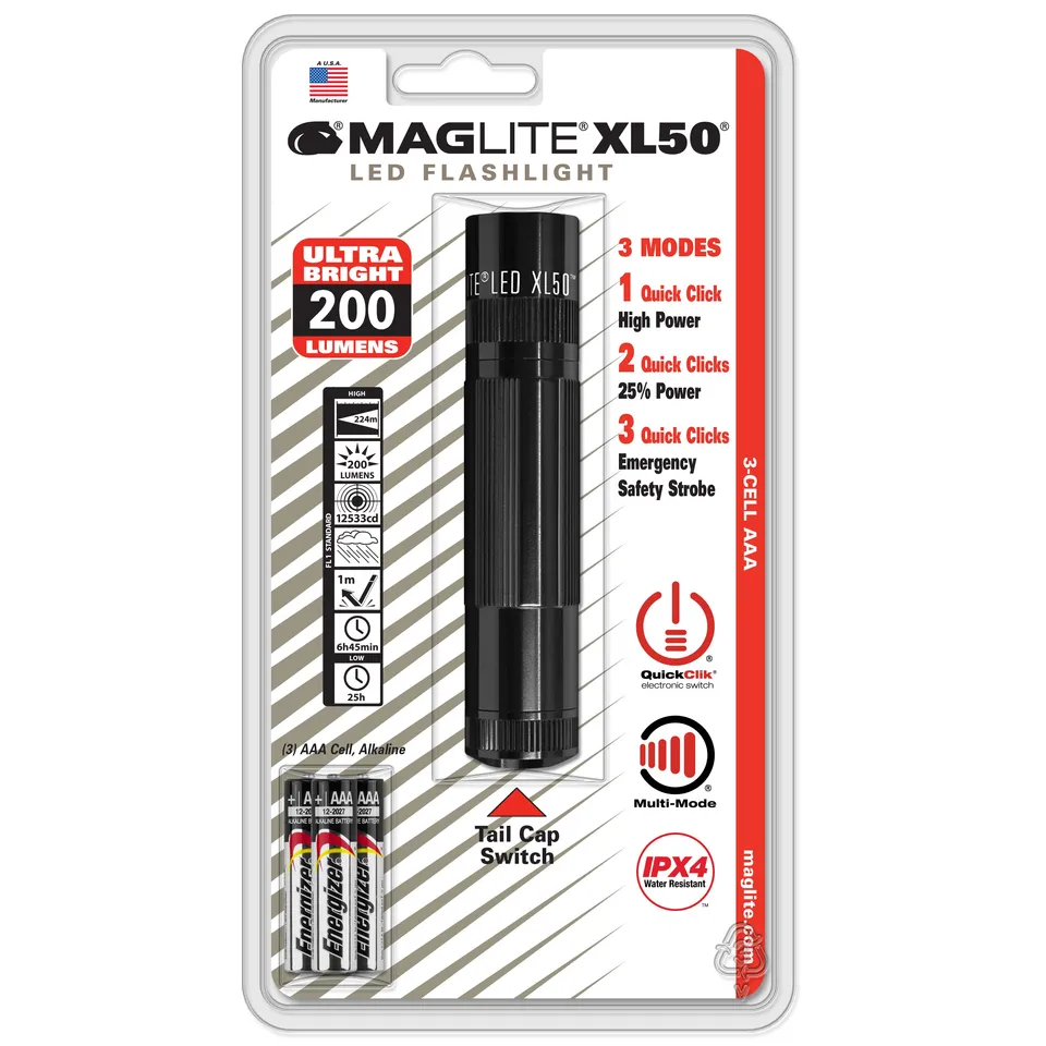 mag-lite-xl50-led-taschenlampe-schwarz-aaa-3-modi image 1
