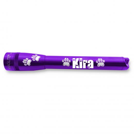mag-lite-mini-maglite-pro-led-taschenlampe-lila-gravur-pfote-2 image 1