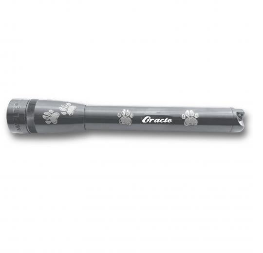 maglite-mini-maglite-pro-led-taschenlampe-grau-pfotengravur-5 image 1