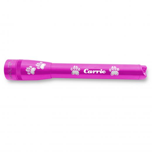 mag-lite-mini-maglite-pro-led-taschenlampe-pink-mit-pfoten-gravur-7 image 1