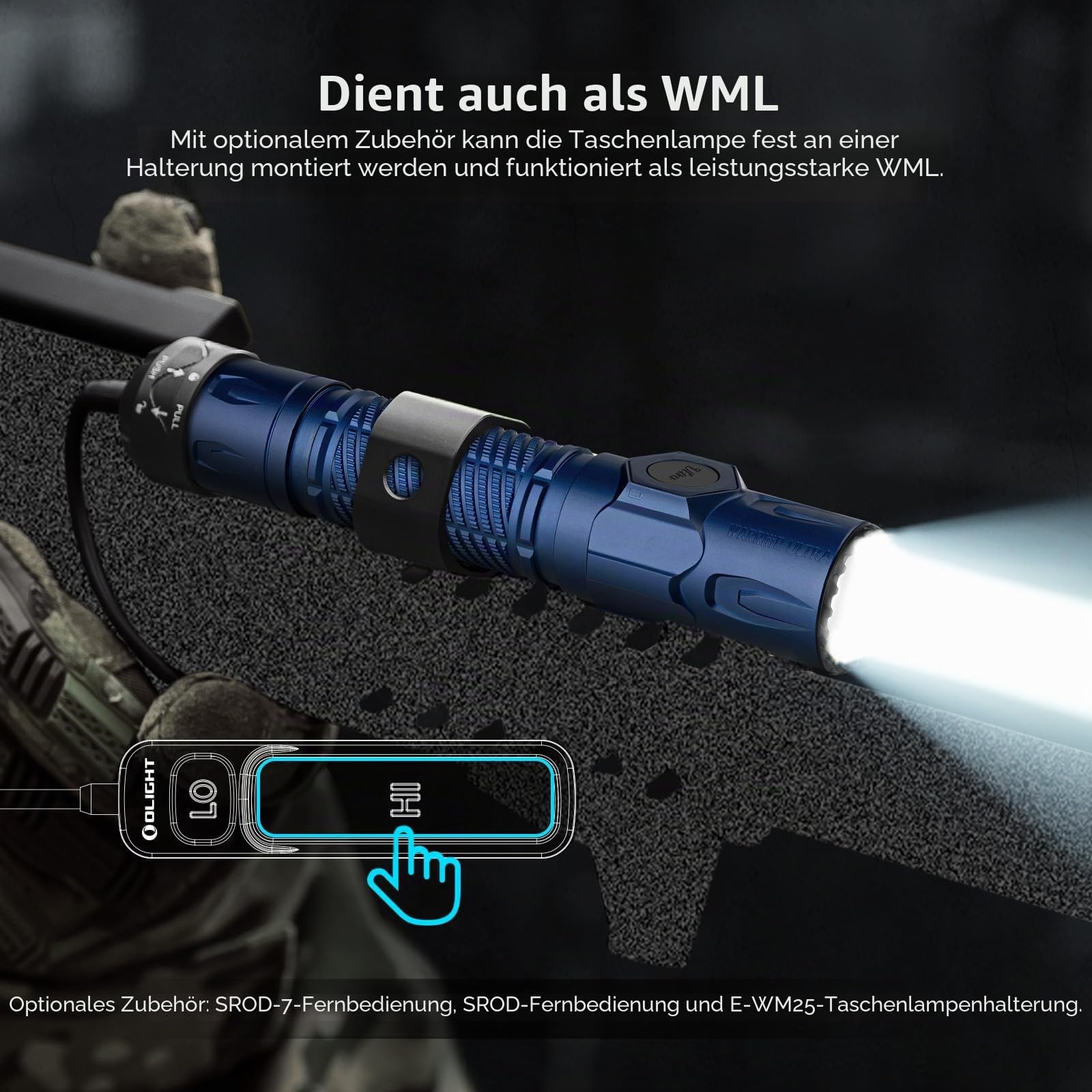olight-warrior-ultra-taschenlampe-2500-lumen-navy-blau-usb-c image 2