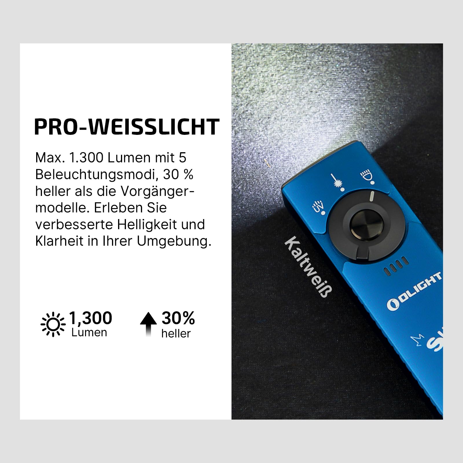 olight-arkfeld-pro-edc-taschenlampe-1300-lumen-uv-laser image 5