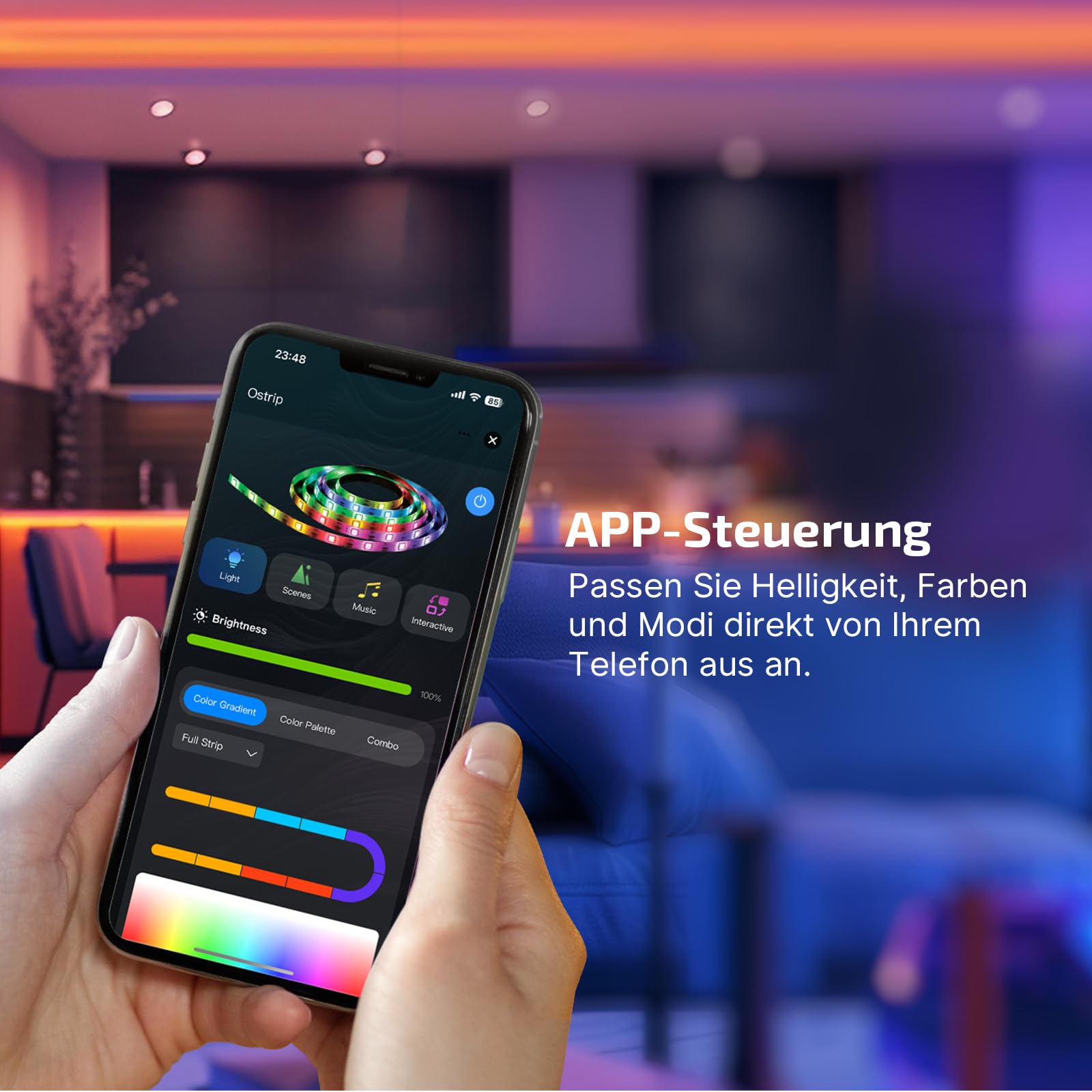 olight-ostrip-led-strip-5m-rgb-dimmbar-usb-selbstklebend image 3