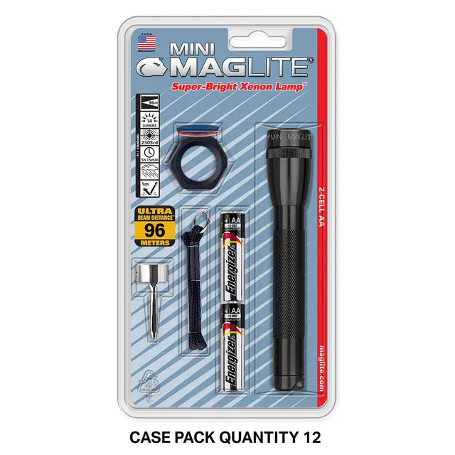 maglite-mini-maglite-xenon-2aa-taschenlampe-schwarz-set image 1