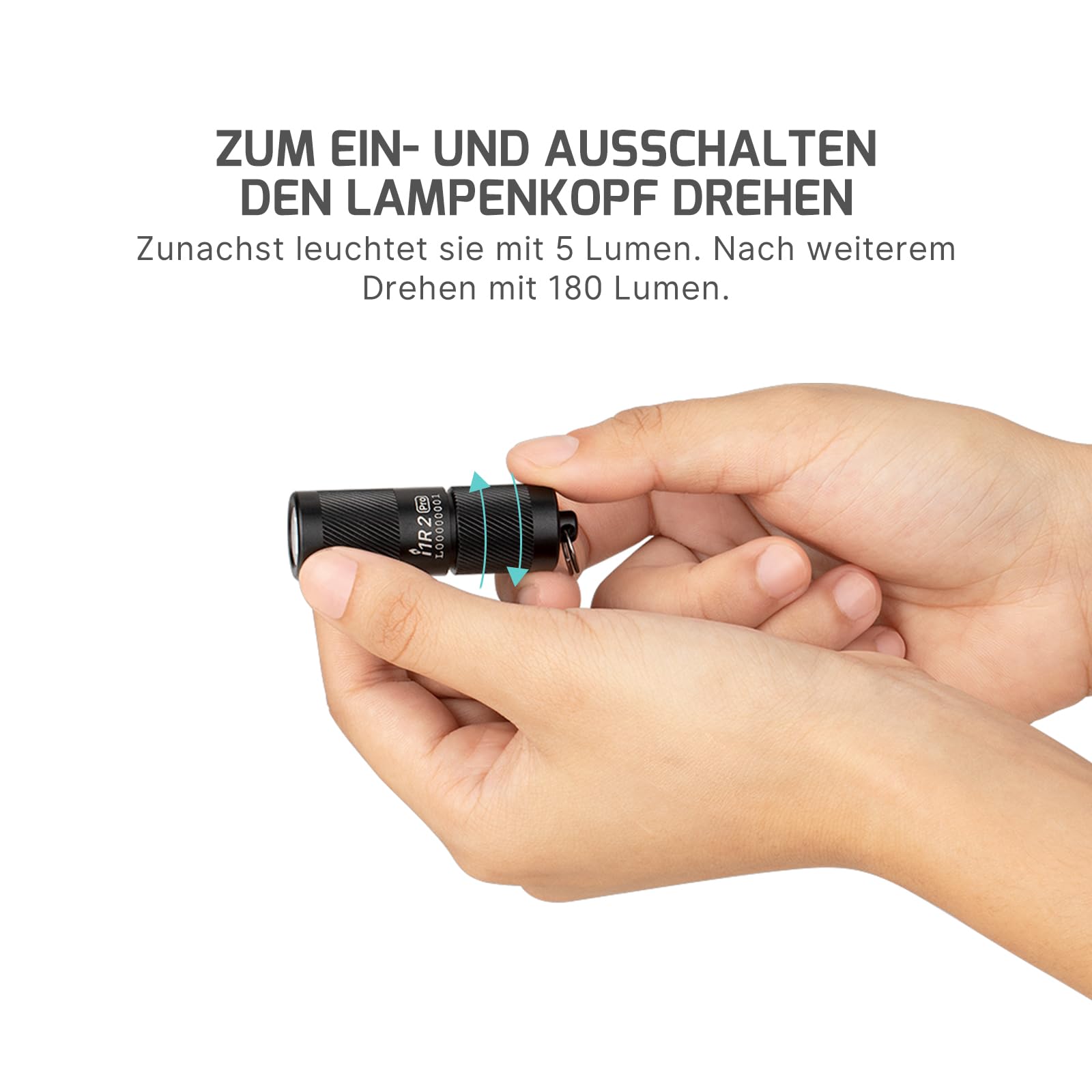 olight-i1r-ii-pro-mini-taschenlampe-schwarz-180-lumen image 4