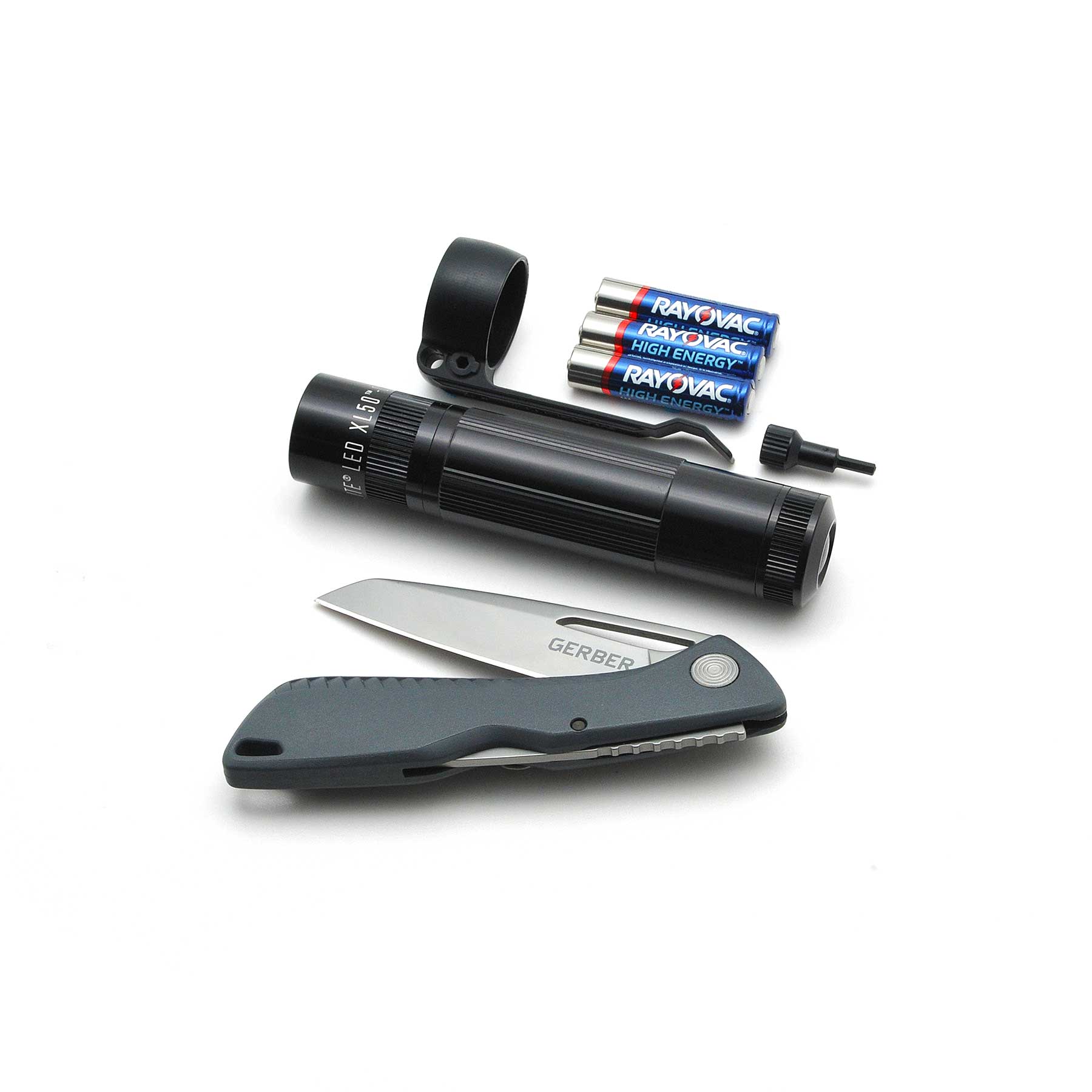 maglite-xl50-led-taschenlampe-schwarz-gerber-messer-set image 5